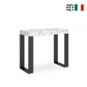Consolle allungabile 90x40-300cm tavolo design moderno marmo Tecno Marble Offerta