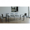 Consolle allungabile 90x40-300cm tavolo design moderno marmo Tecno Marble Saldi