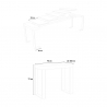Consolle ingresso tavolo allungabile 90x40-300cm legno metallo Tecno Fir Catalogo