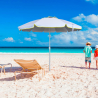 Ombrellone mare spiaggia 220 cm alluminio antivento protezione uv Roma Scelta