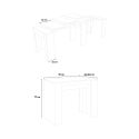 Consolle tavolo da pranzo allungabile 90x48-204cm legno bianco Basic Small Catalogo