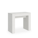 Consolle tavolo da pranzo design allungabile 90x42-302cm legno bianco Modem Offerta