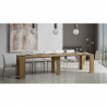 Consolle design allungabile 90x42-302cm tavolo da pranzo legno Modem Oak Sconti