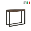 Consolle allungabile 90x40-300cm tavolo da pranzo legno moderno Elettra Noix Vendita