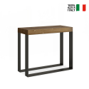 Consolle tavolo sala da pranzo allungabile 90x40-300cm legno Elettra Fir Vendita