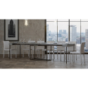 Consolle tavolo design moderno allungabile 90x40-300cm grigio Nordica Concrete Sconti