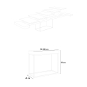 Consolle design moderno allungabile 90x40-300cm tavolo legno Nordica Noix Catalogo