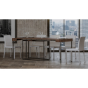 Consolle design moderno allungabile 90x40-300cm tavolo legno Nordica Noix Saldi