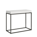 Consolle tavolo allungabile 90x40-300cm design moderno bianco Nordica Offerta