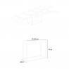 Consolle tavolo allungabile 90x40-300cm design moderno bianco Nordica Catalogo