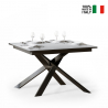Tavolo da pranzo allungabile 90x120-180cm design moderno bianco Ganty Vendita