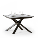 Tavolo da pranzo allungabile 90x120-180cm design moderno bianco Ganty Offerta