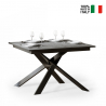 Tavolo da pranzo allungabile grigio 90x120-180cm moderno Ganty Concrete Vendita