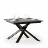 Tavolo da pranzo allungabile grigio 90x120-180cm moderno Ganty Concrete Offerta