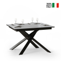 Tavolo allungabile bianco 90x120-180cm cucina sala da pranzo Ganty White Vendita