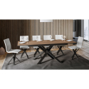 Tavolo da pranzo 90x160-220cm moderno allungabile legno Ganty Long Oak Saldi