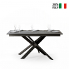 Tavolo da pranzo allungabile grigio 90x160-220cm moderno Ganty Long Concrete Vendita
