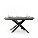 Tavolo da pranzo allungabile grigio 90x160-220cm moderno Ganty Long Concrete Offerta