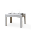 Tavolo sala da pranzo allungabile 90x120-180cm design legno bianco Bibi Offerta