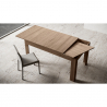 Tavolo da pranzo 90x160-220cm moderno allungabile legno Bibi Long Oak Saldi