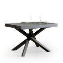 Tavolo da pranzo cucina allungabile grigio 90x130-234cm Volantis Concrete Offerta