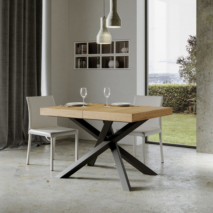 Volantis Wood tavolo allungabile da pranzo 90x130-234cm moderno legno
