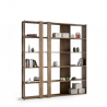 Libreria a parete design legno moderno 5 ripiani casa ufficio Kato C Wood Offerta