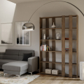 Libreria design a parete soggiorno moderno in legno Kato A Small Wood
