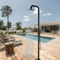 Colonna doccia esterna giardino soffione doccetta miscelatore piscina Pula