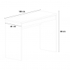 Scrivania design rettangolare 100x40cm con cassetto bianco per ufficio e studio Sidus Sconti