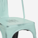20 sedie design industriale metallo vintage shabby chic stile tolix Steel Old