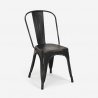 20 sedie design industriale metallo vintage shabby chic stile Lix steel old 