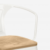 stock 20 sedie stile Lix design industriale bar cucina steel wood arm light Catalogo