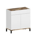 Scarpiera 12 paia di scarpe cassetto ingresso bianca legno Calvin Light Offerta