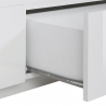 Mobile porta TV parete soggiorno moderno 220x43cm bianco lucido Fergus Scelta