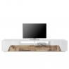 Mobile porta TV 260x43cm parete soggiorno moderno legno bianco More Wood Catalogo