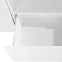 Mobile porta TV moderno 260x43cm parete soggiorno bianco lucido More Scelta
