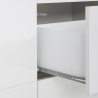 Credenza 220x40cm mobile soggiorno bianco cucina 4 ante 3 cassetti Mavis Catalogo