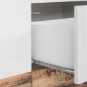 Credenza mobile soggiorno 220x40cm 4 ante 3 cassetti cucina Mavis Wood Catalogo
