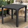 Tavolo bar Poly rattan esterni 80x80 Grand Soleil Olè Scelta