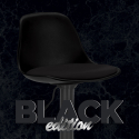 Sgabello bar moderno girevole regolabile nero New Orleans Black Edition Offerta