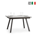 Tavolo da pranzo cucina allungabile 90x120-180cm design bianco Mirhi Vendita