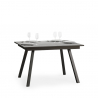 Tavolo da pranzo allungabile grigio 90x120-180cm cucina Mirhi Concrete Offerta