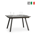 Tavolo da pranzo allungabile grigio 90x120-180cm cucina Mirhi Concrete Vendita