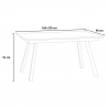 Tavolo da pranzo allungabile 90x160-220cm design moderno Mirhi Long Marble Sconti