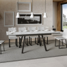 Tavolo da pranzo allungabile 90x160-220cm design moderno Mirhi Long Marble Saldi