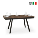 Tavolo da pranzo legno cucina allungabile 90x160-220cm Mirhi Long Noix Vendita
