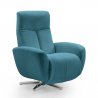 Poltrona relax moderna reclinabile design girevole poggiapiedi Marianna
