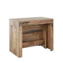 Tavolo da pranzo consolle in legno allungabile 90x51-300cm Pratika Wood Offerta