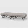 Brandina letto pieghevole con doghe e materasso 80x190cm in microfibra Demetra 